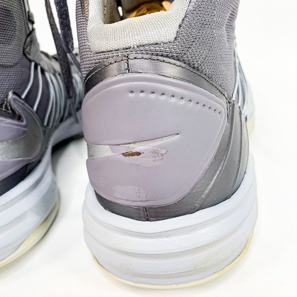 NIKE + Hyperdunk 2012 Grey Basketball Sneakers 10 - Picture 6 of 8